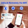 Contrôle TTLOCK Bluetooth App Access Control Biométric Finger Emprent Lock Electronic Handle Ball Lock Support 5 Méthode de déverrouillage Smart Lock