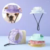 Appareils pour chiens coupés ajustés Hat à l'oreille Produits pour animaux de compagnie Bodet de seau de soleil