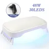 Robes BQan 2 en 1 PU Cuir à main Pilo à nail 48W 30leds lampe à ongles séchage lampe de beauté Salon à main