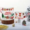 Geschenkwikkeling 5 stcs kerstdoos transparante draagbare dozen nougat candy chocolade eten verpakking jaar kerstmis s