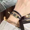Мишали/Милисса Тикток Площадь Две петли пояса, модные женские часы с нишевым дизайном