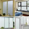 Fensteraufkleber 45 x 100 cm frostsicherer Glasfilm für Privatsphäre Klebstoff Schlafzimmer Badezimmer Toilette Glueless Pravacy