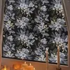 Naklejki okienne Kizcozy Vintage Flower Półprzezroczny film prywatności Brak kleju statyczne przylanie wielokrotnego użytku do salonu szklane dekoracje