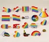 High quality Pride Rainbow Flags Brooch Intersex Enamel Pins Cute Heart Gay Brooches Badge Denim Jackets Jewelry for Kids Women