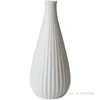 Vasi 1pc Creativa Creative Nordic White Striped Vase Pot Pot Casa Soggio