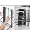Cuisine Storage Pot et casseroles Alivables Rack Organisateur Méthodes DIY Méthodes Heavy Duty Metal pour les diviseurs étagères