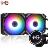 Cases Waterkoeling CPU -koeler 120 mm 240 mm Computervloeistof Ventilador RGB Argb Radiator LGA 1150 1155 1151 1200 1700 2011 AMD AM3 AM4