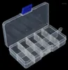 Whole 1Pcs Fishing Lure Hook Bait Storage Adjustable 10 Compartments Plastic Fishing Tackle Box For Fishing Accessories Whole12669151543