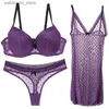 Sexy set Wenli sehen BH durch Bra Set Damen Sinn Unterwäsche transparentes Kleid BC Cup Push Up BH Sets Sexy Spitze weiblich Plus Größe Dessous L2447