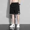 Été 2024 Nouveau short pour hommes Brand tendance Coton en vrac Sports de grande taille et pantalon décontracté mince Quarter Middle