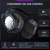 Écouteurs de téléphones portables Eksa 2,4 GHz Headphones Wireless E1000 WT 7.1 Gamer de casque de jeu filaire surround With ENC Mic Low pour PC / PS4 / PS5 / Xbox Y240407