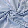 Stol täcker Papamima Blue Bohemian European Style Stretch Bed Soffa Cover Protective Slipcovers Inget armstödsoffa