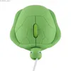 Mice Wired Mouse Mini Cute Cartoon Turtle Shape Design Computer Mause 1200 DPI Optical USB 3D Creative Kids Gift Mice For Laptop PC Y240407