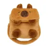 Torby szkolne urocze kreskówka duża pojemność Kawaii Capybara Plush Backpack School Torebka Bag Crossbody torebki na ramię