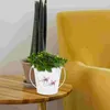 Vazolar teneke kova saksı banyo dekorasyonları dekoratif flowerpot retro demir vintage ekici ofis kurutulmuş