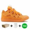 Designer Casual Shoes Running Shoes Jogging Walking Män Kvinnor Casual Sneakers Suede Leather Curb Sneakers Calfskin Trainers Double Laces Shoes Storlek 36-46