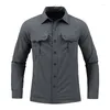 Casual shirts voor heren 2024 mannen bestrijden U.S Militair ademende lange mouw Herfst Army Sirh Shirt Camisas