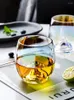 Weingläser Ins Whiskyglas Bergform hohl geschnitztes kreatives Design farbenfrohe transparente Saftmilchmilchwasser Bier Getränke Tassen