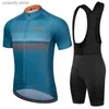 Herren-T-Shirts 2024 Pro Radsporttrikot Set Summer Wear Mountainbike Kleidung Fahrradkleidungsanzug H240407