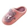 Slifor Cartoon Home Tieni le donne Slipon Furry Open Shoes Warm Warn Winter H Toe Women's Slipper