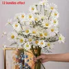 Decorative Flowers 5 Heads Artificial Daisies Fake Little Daisy Bouquet Room Wedding Table Party Gifts Decorations