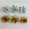 Decorative Flowers 10pcs Artificial Flower 3cm Silk Rose Head Wedding Party Christmas Home Decoration DIY Wreath Gift Box Scrapbook Craft