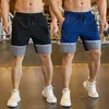 Shorts da uomo Shorts Mash Fitness Fitness Pants Short Joggers Basket Basket Bodybuilding Bodybuilding Sliet Plus Size Zip Pocket 240401