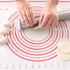 Bakgereedschap Siliconenmat Rolling Kneadkussen Pastry Pannenkoeken Pizza Dough Nit-Stick for Kitchen