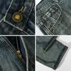 Herren Jeans Classic Fashion Mens Jeans Four Seasons Street Kleidung zurück Taille Hosen Retro Wash Blue Jeans Baumwollkegel Taschenjeans Hochqualität2403