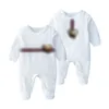 Designer Baby Bees broderie ROMPERS LES NOUVELLES NOUVELLES SUPPLÉMENTS COTON LONGES CORTON SUJETS COTTON COTTON SOFF TODDLER BARCHS GARDES Girls Vêtements Z7540