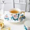 Mugs |Yayoi Time Spending A Bone China Coffee Cups And Saucers High-capacity White-collar Afternoon Tea