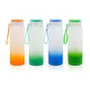 Hot Sale Online Customized 500 Ml Mixed Color Changing Sublimation Glass Water Cup with Lid