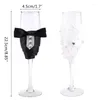 SCHEDE DI VINO 2 PC Crystal Champagne in vetro Flautes Flautes Drink Cup Party Matrimonio