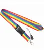 20pcs虹色の携帯電話ストラップネックのキーIDカード携帯電話携帯電話USBホルダーハングロープWebbing6755989