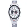 Designer Watch Brand Mens à la mode en acier inoxydable Calendrier Calendrier Quartz Circular Watch