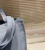 Designer bag tote bag beach bag Large capacity denim shopping bag Midsummer type men's women cool handsome handbag denim canvas bag 40cm