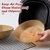 Baking Tools Disposable Air Fryer Paper Liner Oil-proof Water-proof Non-Stick Round Tray Barbecue Plate Food Oven Kitchen Mat