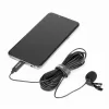 Microphones Boya BYM3 Typec Digital Lavalier Lapel Microphone Omnidirectional Condenser Mic 6M Cable for Smartphone Tabletter MacBook Record