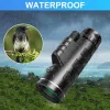 Monopods 40x60 Télescope professionnel monoculaire puissants biinoculaires Télescope de poche HD avec trépied pour les vacances de voyage comme cadeau de cadeau