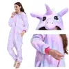 Thuiskleding Volwassen Animal Oneie Panda Kigurumi Pyjamas Dames Winter Neutral Cat Clothing Childrens Cartoon Flanel Pajamasl2403