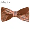 Neck liens hommes Bowtie Classic Cotton Bo Spill For Men Bowknot Plaid Adulte Bow Ties for Business Wedding Cravats 240407