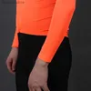 T-shirty męskie 2024 Nowy zaktualizowany Pro Aero Lightweight Long Seve Jersey szwy Process Road Wear UV Proteciotn H240407