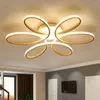 Luci a soffitto moderna fiore a led casa casa illuminazione interna 3 color 12 w lampada a montaggio a filo per corridoio