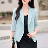 Damespakken Elegante formele Blazers Jackets Jas voor vrouwen Spring Summer Professional Business Work Wear Ol Styles Outparty Tops Blaser