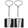 Bolo Ties Tie Punk Shirts Chain Lucky Knot Colliers Colliers Longs Neckes Pendant Y1UA 240407