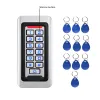 Leser 2000User Metall Edelstahl RFID Access Control Tastatur IP68 wasserdichtes Outdoor Card Leser Sicherheit 12V/24 V DC und AC