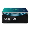 W26 digitale wekker Bluetooth-compatibele luidspreker FM Radio Wireless Charger Telefoon Oplaadkussen USB Fast Charger Table Clock