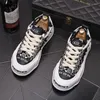 Scarpe casual Mens Printing Pattern Patchwork Sfido fondo per uomini Falli da passeggio Sneaker Designer