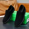 Topp design intrecciato män läder sneakers skor slip-on loafers gummisula komfort vandringstränare grossist skor eu38-46