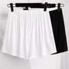Shorts de sécurité Super Stretch de taille plus sous les leggings de jupe noir blanc noir 3xl 4xl OUC1540 240329